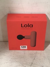 LOLA PORTABLE MASSAGE DEVICE BLACK