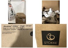 STOKKE CLIKK HIGH CHAIR 6M-3Y TO INCLUDE STOKKE TRIPP TRAPP CHAIR THAT GROWS WITH THE CHILD