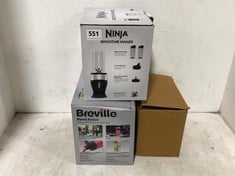 3 X ASSORTED ITEMS TO INCLUDE NINJA SMOOTHIE MAKER