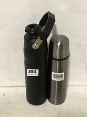 STANLEY SPORTS WATER BOTTLE BLACK TO INCLUDE THERMOS STAINLESS STEEL FLASK