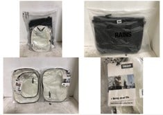 3 X ASSORTED BAGS TO INCLUDE THULE CLEAN/DIRTY PACKING CUBE CREAM