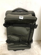 JOHN LEWIS TRAVEL CASE KHAKI GREEN FABRIC SMALL 2-WHEELER