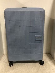 AMERICAN TOURISTER TRAVEL CASE LIGHT BLUE HARDSHELL LARGE SPINNER RRP- £125