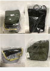 3 X ASSORTED BAGS TO INCLUDE BARBOUR BOOT BAG GREEN