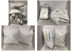 APPROX 7 X ASSORTED BEDDING TO INCLUDE JOHN LEWIS TEXTURED & DECORATIVE COTTON DUVET SET KING SIZE WHITE