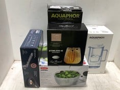 5 X ASSORTED HOUSEHOLD ITEMS TO INCLUDE AQUAPHOR WATER FILTER GLASS FILTER JUG 2.5L