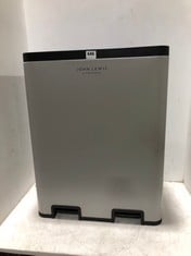 JOHN LEWIS 60L 2 SECTION RECYCLING BIN GREY RRP- £100