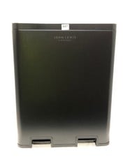 JOHN LEWIS 60L 2 SECTION RECYCLING BIN BLACK RRP- £100