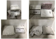 APPROX 7 X ASSORTED JOHN LEWIS SOFT FURNISHINGS TO INCLUDE NATURAL COTTON QUILTED MATTRESS PROTECTOR DOUBLE