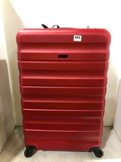 JOHN LEWIS ANYDAY TRAVEL CASE RED HARDSHELL MEDIUM/LARGE SPINNER