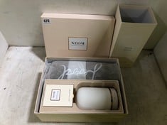 NEOM WELLBEING POD ESSENTIAL OIL DIFFUSER WHITE CERAMIC COVER EXP-25/04/27 RRP- £95