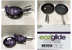 4 X ASSORTED JOHN LEWIS KITCHEN PANS TO INCLUDE EAZIGLIDE NEVER STICK 20CM FRYING PAN