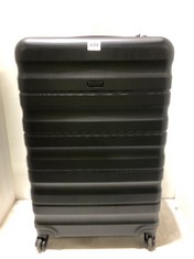 JOHN LEWIS ANYDAY TRAVEL CASE BLACK HARDSHELL MEDIUM/LARGE SPINNER