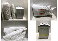 3 X ASSORTED JOHN LEWIS BEDDING TO INCLUDE SOFT TOUCH WASHABLE DOUBLE DUVET 10.5TOG