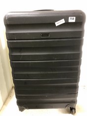 JOHN LEWIS ANYDAY TRAVEL CASE BLACK HARDSHELL MEDIUM/LARGE SPINNER