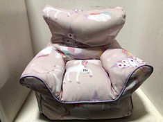 JOHN LEWIS LITTLE PEOPLE UNICORN BEAN BAG CHAIR PINK