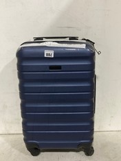 2 X ASSORTED JOHN LEWIS TRAVEL CASES HARDSHELLS SPINNERS 1 X BLACK MEDIUM/LARGE, 1 X SMALL DARK BLUE