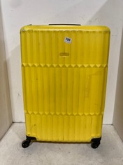 JOHN LEWIS ANYDAY TRAVEL CASE YELLOW HARDSHELL MEDIUM/LARGE SPINNER