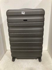 JOHN LEWIS TRAVEL CASE GREY HARDSHELL MEDIUM/LARGE SPINNER