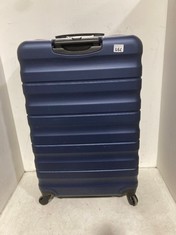 JOHN LEWIS ANYDAY TRAVEL CASE DARK BLUE HARDSHELL MEDIUM/LARGE SPINNER