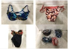 4 X ASSORTED JOHN LEWIS SWIMWEAR TO INCLUDE FANTASIE BIKINI TOP BLUE/MULTI SIZE 32E