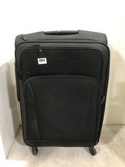 2 X JOHN LEWIS TRAVEL CASES BLACK FABRIC MEDIUM/LARGE SPINNERS