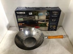 TOWER FORGED HEAVY GOUGE ALUMINIUM 28CM ULTRA NON-STICK MULTI-PAN TO INCLUDE KEN HOM WOK