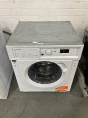 INDESIT FREESTANDING INTEGRATED WASHING MACHINE IN WHITE (DOOR LOCKED) (ZONE 2)