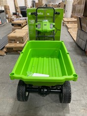 GREENWORKS 40V BATTERY POWERED GARDEN CART - MODEL NO. G40GC - RRP £490 (ZONE 2)