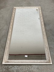 MIRROROUTLET MILTON MANO ANTIQUE MIRROR WITH SILVER FRAME 24 X 58'' - MODEL NO. XY089 - RRP £140 (ZONE 2)