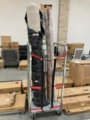 CAGE OF ASSORTED ITEMS TO INCLUDE BRABANTIA 40M TOPSPINNER CLOTHES AIRER (CAGE NOT INCLUDED) (ZONE 2) (KERBSIDE PALLET DELIVERY)