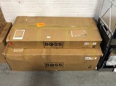 BOSS GRILL GEORGIA DUAL FUEL 3 BURNER GAS AND CHARCOAL BBQ GRILL - MODEL NO. IQENDFBBQ - RRP £300 (ZONE 3)