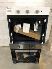 INDESIT BUILT IN ELECTRIC SINGLE OVEN IN WHITE - MODEL NO. IFW6340WHUK TO INCLUDE BUILT IN SINGLE OVEN IN STAINLESS STEEL (BOTH SMASHED) (ZONE 3)