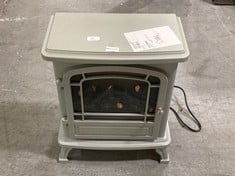 AMBERGLO GREY METAL FIRE STOVE - MODEL NO. AGL039 (ZONE 1)