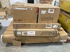 PALLET OF ASSORTED FURNITURE / PARTS TO INCLUDE FORTROSE RATTAN CUBE GARDEN SET IN BROWN - MODEL NO. FTR005 (BOX 2/3, PART ONLY) (ZONE 3) (KERBSIDE PALLET DELIVERY)