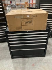 ADVANCED 36'' 6 DRAWER TOOL CABINET IN BLACK - ITEM NO. 355470 TO INCLUDE 3 DRAWER MIDDLE CHEST IN BLACK - ITEM NO. 574118 - TOTAL LOT RRP £615 (ZONE 3) (KERBSIDE PALLET DELIVERY)