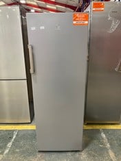 INDESIT FREESTANDING TALL LARDER FRIDGE IN SILVER - MODEL NO. SI62S - RRP £318 (ZONE 1)