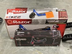 RAZOR POWER CORE S85 ELECTRIC HUB MOTOR SCOOTER TO INCLUDE WIRED I20 LITHIUM SCOOTER (ZONE 3) (COLLECTION ONLY)