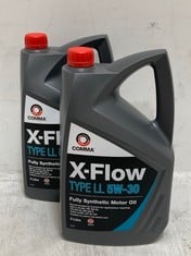 8 X COMMA X-FLOW TYPE LL 5W-30 FULLY SYNTHETIC MOTOR OIL 5L - TOTAL LOT RRP £248 (ZONE 3) (COLLECTION ONLY)