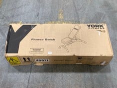 YORK FITNESS - FITNESS BENCH - ITEM NO. 45071 - RRP £100 (ZONE 3)