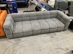 3 SEATER SOFA IN DARK GREY FABRIC