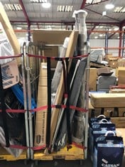 CAGE OF ASSORTED HOUSEHOLD ITEMS TO INCLUDE ADDIS 40M 4 ARM ROTARY AIRER (CAGE NOT INCLUDED) (ZONE 4) (KERBSIDE PALLET DELIVERY)