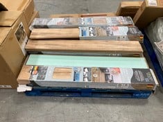 PALLET OF GOLDEN SELECT TOASTED ALMOND COLOUR WATER RESISTANT LAMINATE FLOORING - 6 PANELS PER PACK (ZONE 4) (KERBSIDE PALLET DELIVERY)