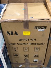 SIA UNDER COUNTER FRIDGE - MODEL NO. UFF01WH - RRP £160 (ZONE 4)