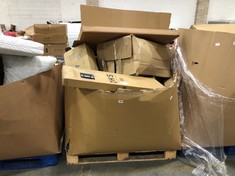 PALLET OF ASSORTED ITEMS TO INCLUDE OHS 4 TIER SHELVING UNIT (ZONE 4) (KERBSIDE PALLET DELIVERY)