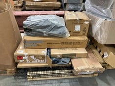 PALLET OF ASSORTED ITEMS TO INCLUDE OBABY MAYA CHANGING UNIT IN WHITE WITH NATURAL (BOX 2/2, PART ONLY) (ZONE 5) (KERBSIDE PALLET DELIVERY)