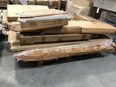 7 X ASSORTED BED BASES TO INCLUDE KING SIZE DIVAN BED BASE IN GREY FABRIC (ZONE 7) (KERBSIDE PALLET DELIVERY)