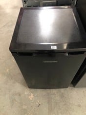 COOKOLOGY UNDER COUNTER FRIDGE IN BLACK - MODEL NO. UCFR130BK - RRP £170 (ZONE 6)