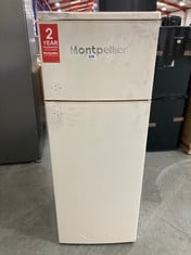 MONTPELLIER RETRO STYLE TOP MOUNT FRIDGE FREEZER IN CREAM - MODEL NO. MAB144C - RRP £299 (ZONE 6)