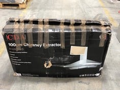 CDA 100CM CHIMNEY EXTRACTOR - MODEL NO. ECH101SS - RRP £179 (ZONE 6)